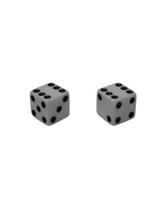 Valve Caps Dice White