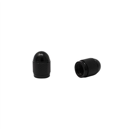 Valve Caps Dome Black