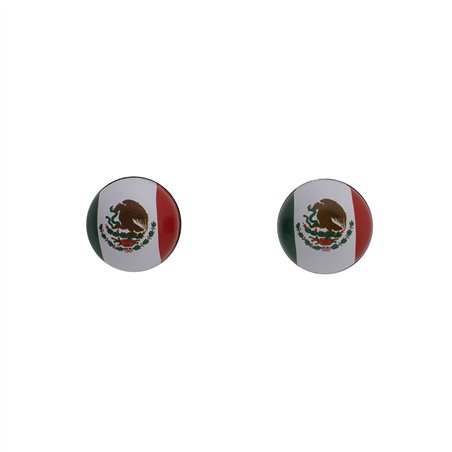 Valve Caps Flag Mexico