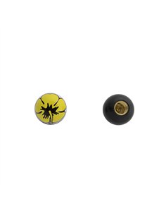 Valve Caps Flower Yellow/Black