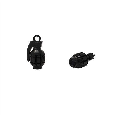 Valve Caps Grenade Black