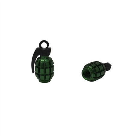 Valve Caps Grenade Green
