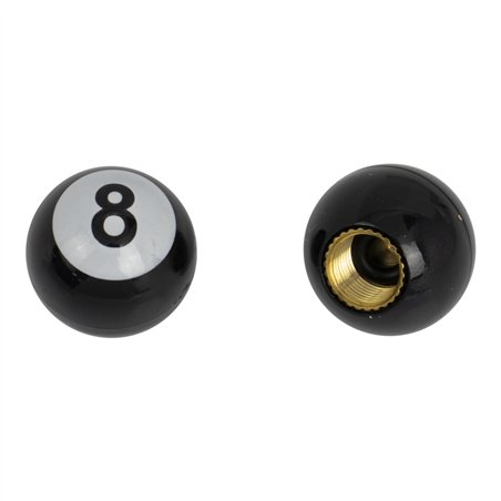 Valve Caps PRO+ 8 Ball Black