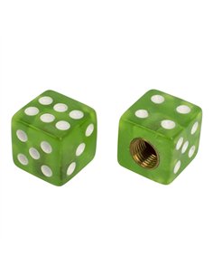 Valve Caps PRO+ Dice Clear Green