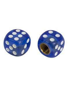Valve Caps PRO+ Dice Mini Clear Blue