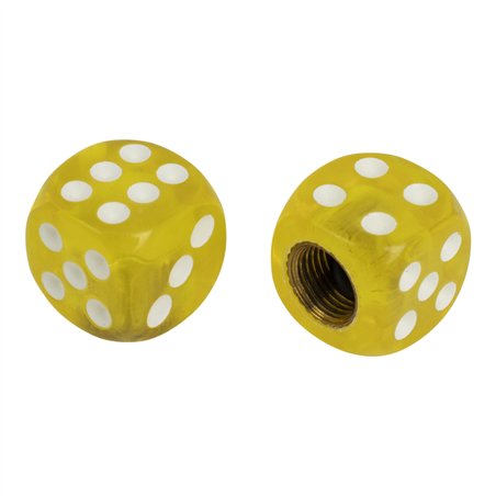 Valve Caps PRO+ Dice Mini Clear Yellow