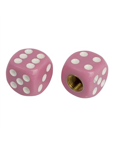 Valve Caps PRO+ Dice Rounded Pink
