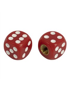 Valve Caps PRO+ Dice Rounded Red