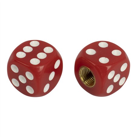 Valve Caps PRO+ Dice Rounded Red