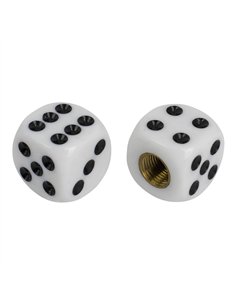 Valve Caps PRO+ Dice Rounded White