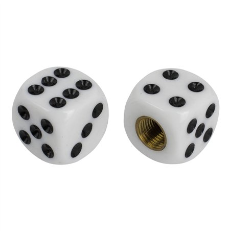 Valve Caps PRO+ Dice Rounded White