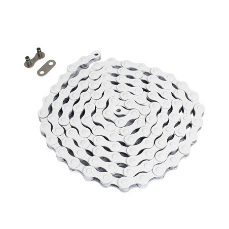 KMC Chain 1 Speed 1/2 x 1/8 112L White S1