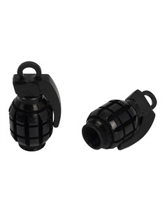 Valve Caps PRO+ Grenade Black