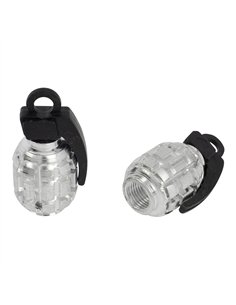 Valve Caps PRO+ Grenade Chrome