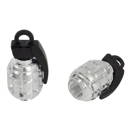 Valve Caps PRO+ Grenade Chrome