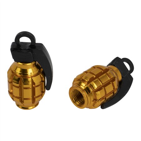 Valve Caps PRO+ Grenade Gold