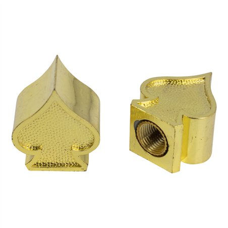 Valve Caps PRO+ Spade Gold