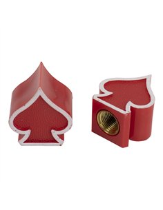 Valve Caps PRO+ Spade Red