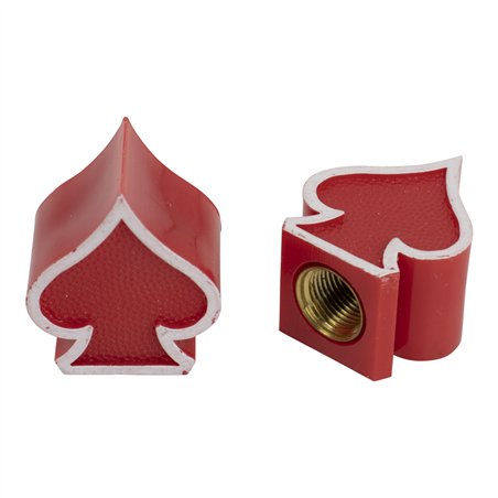 Valve Caps PRO+ Spade Red