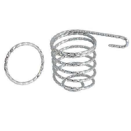 Twisted Baseball Bat Holder Chrome