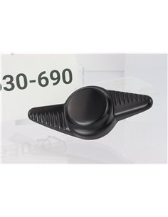 Knockoff 2-Bar Fluted Black