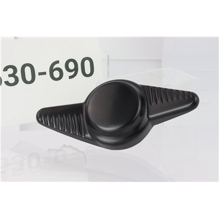 Knockoff 2-Bar Fluted Black