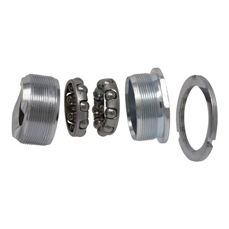 Bottom Bracket Set 3 Piece Crank 1.37 x 24TPI Chrome