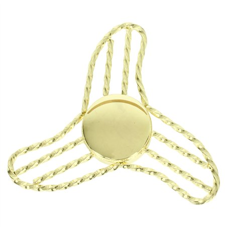 Knockoff 3-Sway Twisted Threadless Gold