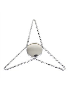 Knockoff Triangle Twisted Threadless Chrome