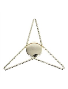 Knockoff Triangle Twisted Threadless Gold