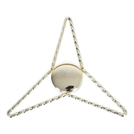 Knockoff Triangle Twisted Threadless Gold