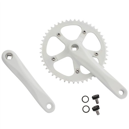 Chainwheel Set 48T x 175mm Alloy White