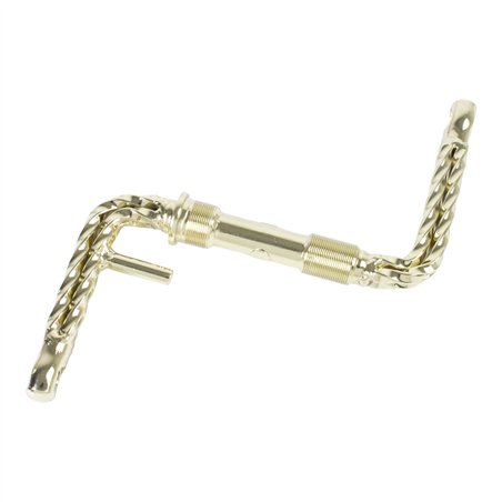 One Piece Crank Quadruple Square Twisted 4-1/2" (114mm) Gold