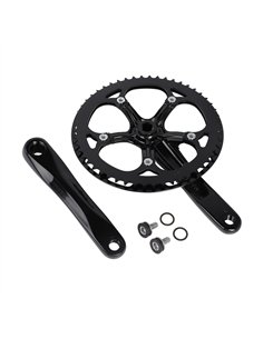 Chainwheel Set Alloy 52T x 175mm 1/2 x 3/32 Black