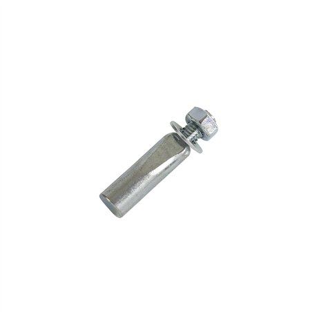 Crank Cotter Pin w/Nut 9.5 x 42mm Silver