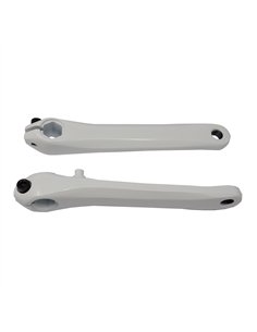 Crank Set Steel 175mm US/BB Square Taper White