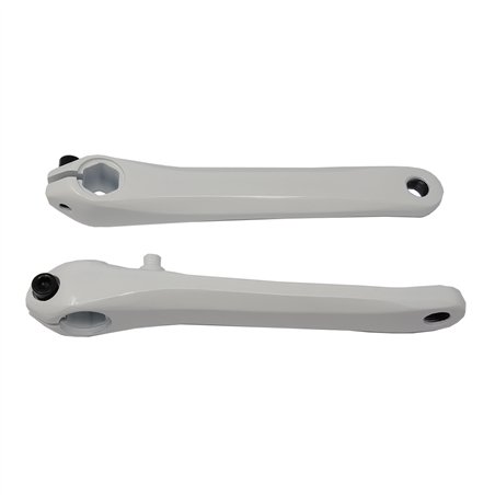 Crank Set Steel 175mm US/BB Square Taper White