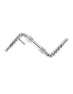 One Piece Crank Quadruple Square Twisted 4-1/2" (114mm) Chrome