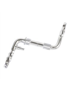 One Piece Crank Square Twisted 4" (102mm) Chrome