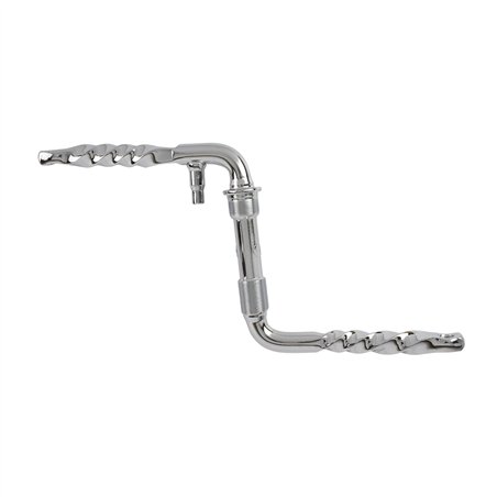 One Piece Crank Square Twisted 5-1/2" (140mm) Chrome