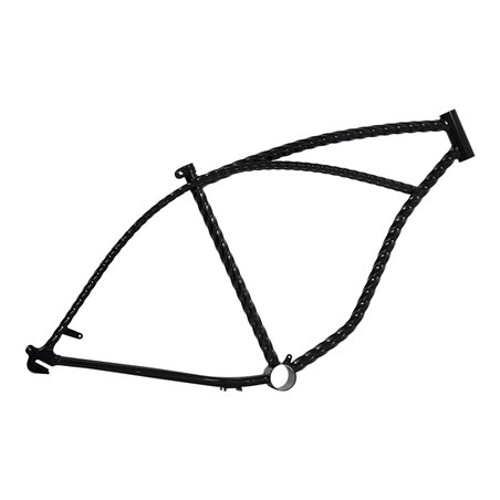 26" Frame Beach Cruiser Twisted Black
