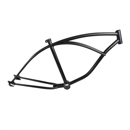 24" Frame Beach Cruiser Black