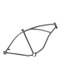 26" Frame Beach Cruiser Twisted Chrome