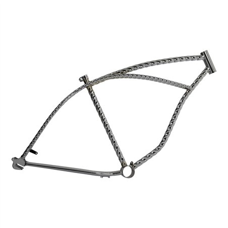 26" Frame Beach Cruiser Twisted Chrome