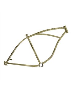 26" Frame Beach Cruiser Twisted Gold