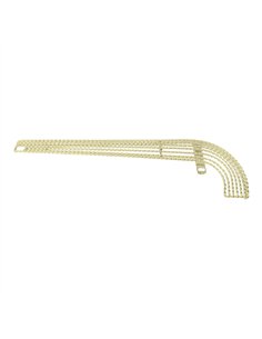 20" Chain Guard 7 Square Twisted Gold
