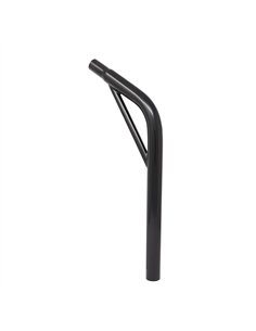 Seat Post Lay-Back w/Support Steel 25.4mm Black