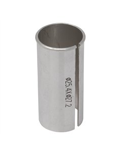 Seat Post Shim 25.4mm - 27.2mm Alloy Silver Short