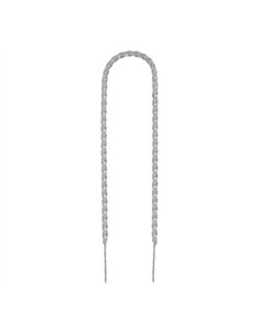 Sissy Bar 24" Square Twisted Chrome