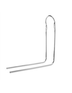 12/16" Sissy Bar 90 Degree Bent w/Clamps Chrome